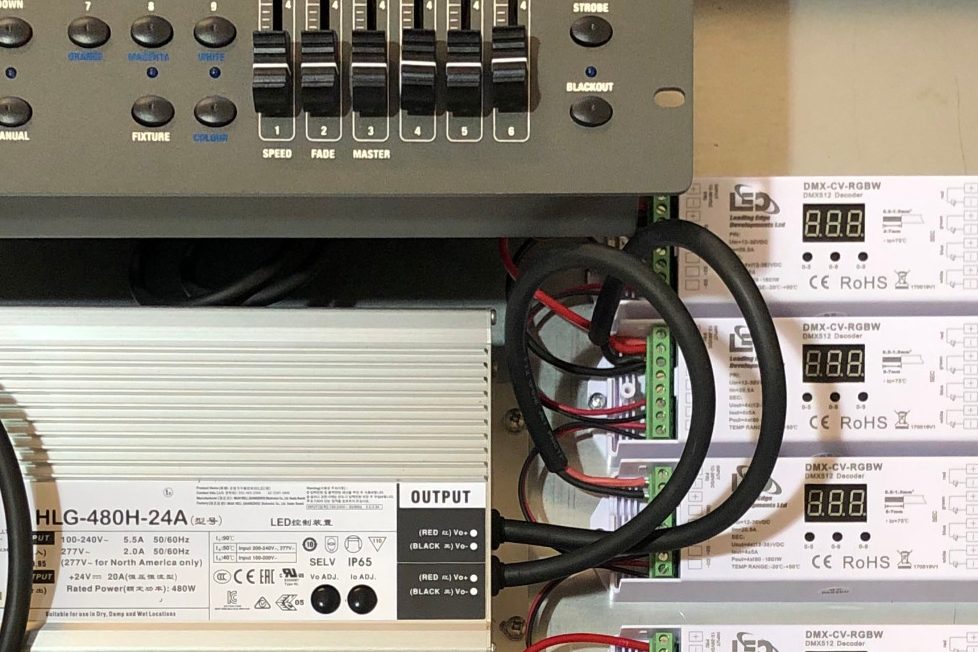 LED lighting Control Unit with DMX controls